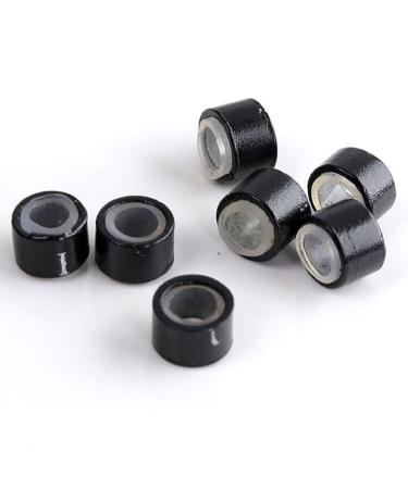 Faleto 100 Microrings for Hair Extensions - Silicone Hair Extension Loops & Micro Color Ring Beads (200 Pieces: Black & Blond) - Buy Online on GoSupps.com