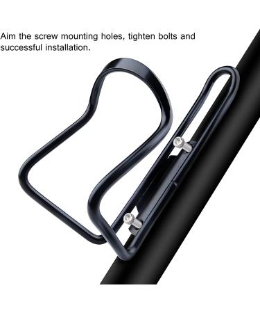 FiveBox Lightweight Aluminum Bicycle Water Bottle Cage Holder - Black | 1Pack - Buy Online on GoSupps.com