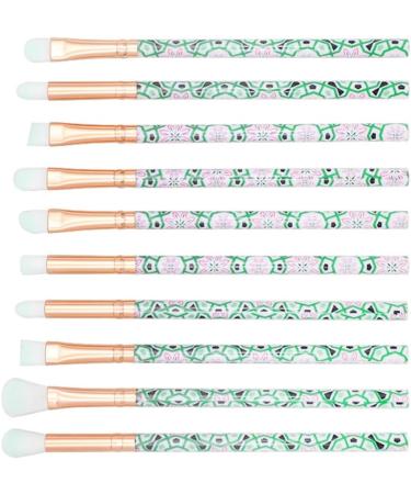 Housoutil 10pcs Green Supplies Hair Handle Beauty Eye Plastic Care Eyeshadow Cosmetic Makeup - Buy Online on GoSupps.com