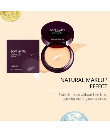 High coverage concealer waterproof finish 10 g long lasting waterproof light cream for home morning party outdoor work daily use travel natural colors - Buy Online on GoSupps.com