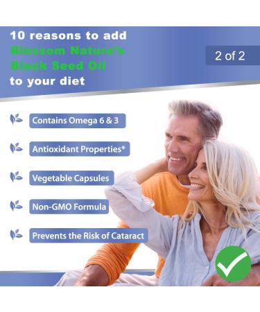 Premium Black Seed Oil Capsules 1000mg - Virgin Cold Pressed Nigella Sativa Oil Pills - 120 Caps (2 Month Supply) - Buy Online on GoSupps.com