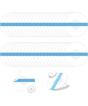 THGTAO 40 pieces of waterproof freestyle Libre 3 plasters waterproof CGM sensors protection breathable & skin -friendly plaster for freestyle libre 3 suitable for swimming & bathroom (transparent)