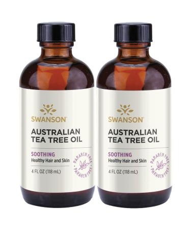 Swanson Tea Tree Oil 4 fl Ounce (118 ml) Liquid (2 Pack)