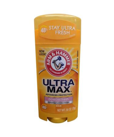 Arm & Hammer Ultramax Invisible Solid Powder Fresh Antiperspirant & Deodorant-2.6 oz 2 pack - Buy Online on GoSupps.com