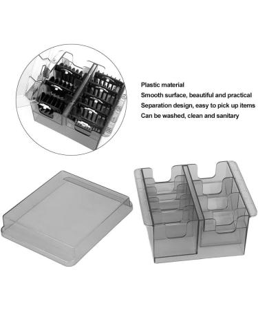 Haircutting Limit Comb Storage Box Transparent Grey Plastic Hair Clipper Guide Combs Accessories Holder - Buy Online on GoSupps.com