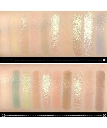 Wonderland Garden 20-Color Eyeshadow Palette - Matte & Shimmer Waterproof Makeup for Long-Lasting Professional Looks - Buy Online on GoSupps.com