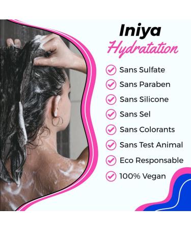  Iniya Sulfate and Silicone Free Shampoo & Moisturizing Conditioner | Iniya Duo Hydration Kit | Brazilian Smoothing Shampoo and Mask - Tannin (400ml + 300ml) - Buy Online on GoSupps.com
