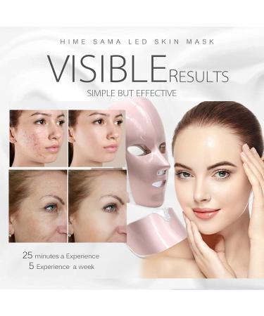 HIME SAMA Pro 7 Color Led Face Mask for Facial Care - Rose Gold - Buy Online on GoSupps.com