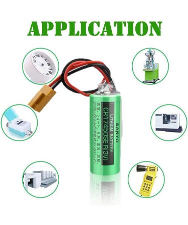 Buy 3V 2500mAh CR17450SE-R Battery for FANUC CNC - Non-Rechargeable PLC Power Pack - International Shipping Available - Buy Online on GoSupps.com