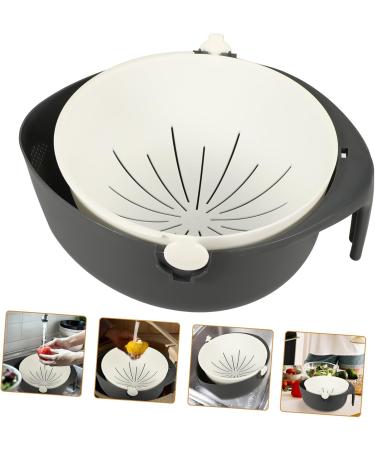 Zerodeko Storage Baskets Fruit Wash Strainer Colander Kitchen Basket Fruit Basket Household Vegetable Basket 28 12.3CM White - Buy Online on GoSupps.com