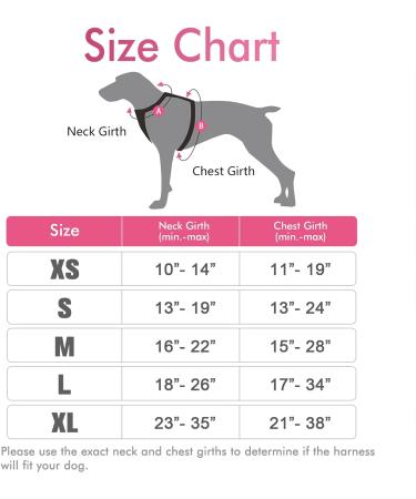 Rabbitgoo Dog Harness for Small Dogs - No Pull Adjustable & Breathable Pink XS - Safe Control & Comfort - Buy Online on GoSupps.com