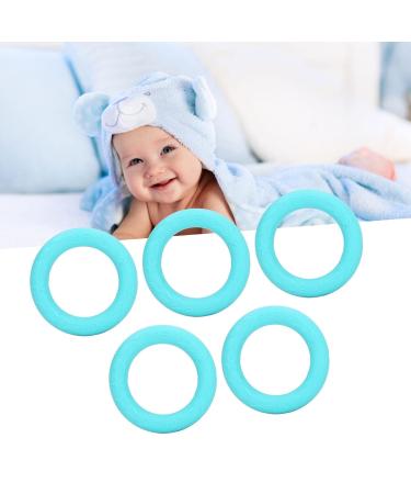 5pcs Baby Teething Bracelet Silicone Teething Ring Toy for Home Travel (Turquoise Green) - Buy Online on GoSupps.com