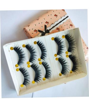 minkissy 5 Pairs False Eyelashes Natural False Magnetic Eyelashes Fake Eyelashes Pestanas Postizas Naturales False Lashes Lashes Natural Eyelashes Extend 3D Dense - Buy Online on GoSupps.com
