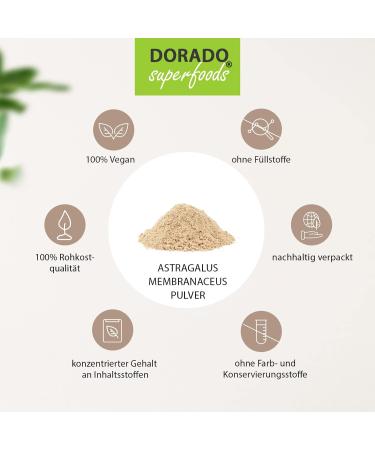 Dorado Superfoods Astragalus Membranaceus & Tragacanth Root Powder 1000g - Pure Additive-Free International Shipping - Buy Online on GoSupps.com