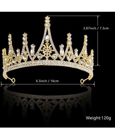 NODG Gold Tiara for Women - Rhinestone Party Headband for Halloween, Cosplay, Prom & Christmas - Buy Online on GoSupps.com