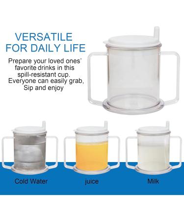 FakeFace Return-Safe Beak Cup for Seniors | 2-Handle Drinking Aid for Patients & Disabled | Safe Lid Design - Ideal for Convalescence & Pregnancy - Buy Online on GoSupps.com