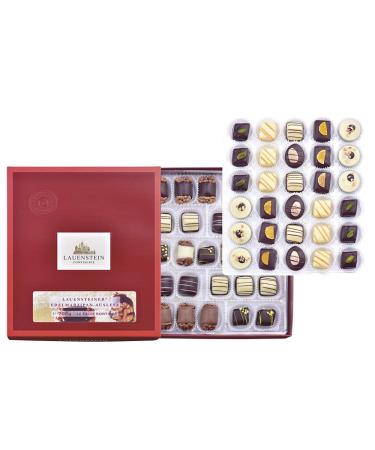 Lauensteiner Marzipan chocolates selection |56 handmade truffles and chocolates with alcohol 700g 11 times sorted |Chocolate gift for marzipan lovers |Gift for women men grandma grandpa