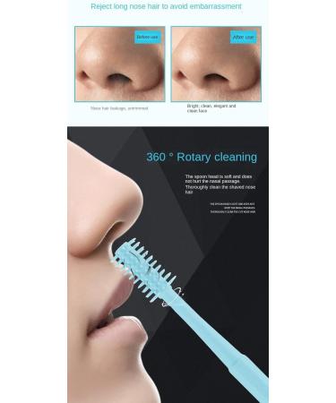 MKJPJUN Nose Hair Trimmer - Safe & Effective Ear/Nose Hair Plucker for Men - Manual Design in Blue - Buy Online on GoSupps.com