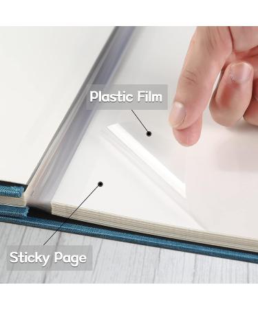 Vienrose Large Self Adhesive Photo Album - 4x6 5x7 8x10 Picture Scrapbook 40 Blank Pages - DIY Linen Cover - Grey 11x10.8 - Buy Online on GoSupps.com