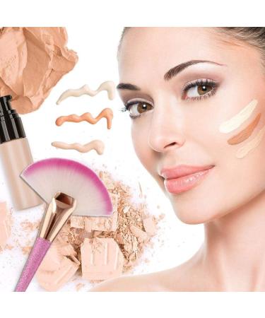 Makeup Brush Pro 1 Pcs Large Fan Shape Makeup Brush Blush Powder Foundation Cosmetic Tool - Buy Online on GoSupps.com