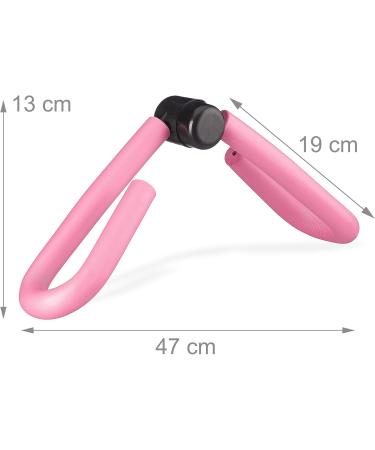 Relaxdays Thigh Trainer - Multifunctional Home Workout for Arms & Legs Adductor & Leg Press Pink - Buy Online on GoSupps.com