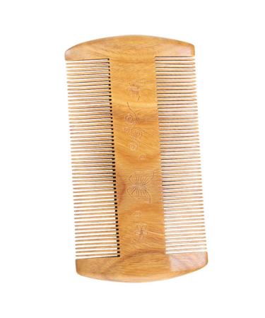 Minkissy Bartkamm made of sandalwood pocket combat for men pocket comb for beards beard trims mustache brush beard for men combs for hair men wood care tools 5 pieces
