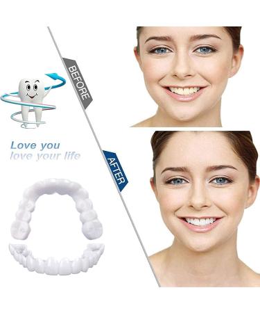 GAWEI Smile Teeth Customizable Temporary Fake Teeth Molds Braces - Perfect Snap-In Dentures for Upper & Lower Jaw - Natural & Comfortable (3 Sets) - Buy Online on GoSupps.com