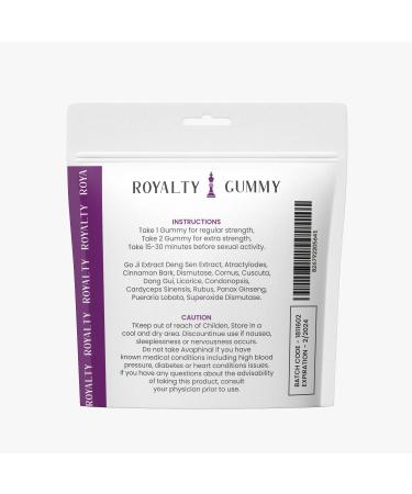 Royalty Gummy Maximum Energy Gummies - Fast Acting Strength Amplifier - Pack of 10 - Buy Online on GoSupps.com