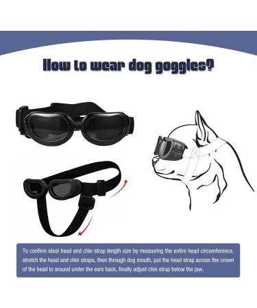 PETLESO Dog Sunglasses - Waterproof Anti-UV Goggles for Small Dogs & Cats - Stylish Eye Protection - Buy Online on GoSupps.com