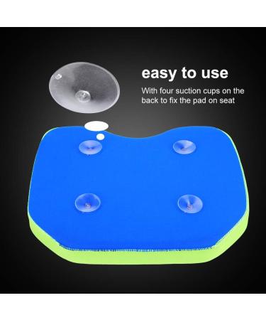 Memory Foam Kayak Seat Cushion 11.8x9.8inch with Suction Cups - Blue | For Kayaking, Fishing, Camping - Sit Comfortably on Canoe or Boat - Buy Online on GoSupps.com