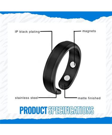 Blood Sugar Control Magnetic Therapy Rings - Joint Pain Relief & Arthritis Support (4pcs) - Buy Online on GoSupps.com