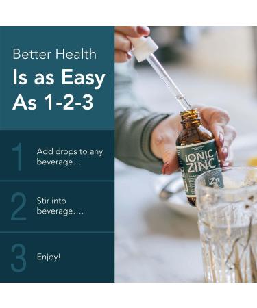 Ionic Liquid Zinc - 8 Month Supply | Adjustable Doses | Vegan Formula | Immunity, Brain & Thyroid Support | Best Absorption | 2 oz. Glass Bottle - Buy Online on GoSupps.com