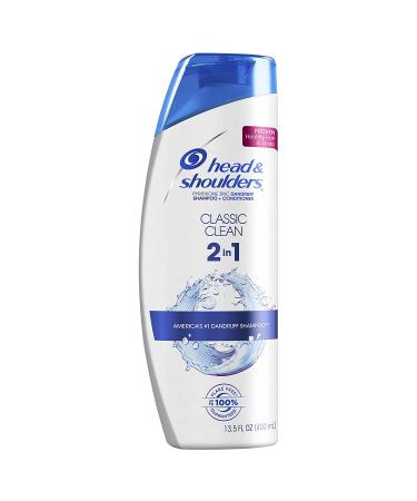 Head & Shoulders Shampoo Classic Clean 2-In-1 13.5 Ounce (400ml) (Pack of 3)