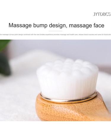 JYTDBCS Bamboo Charcoal face wash Brush Beech Extended Handle Makeup Brush Cleaning Brush Soft Hair Manual Bath face wash Brush - Buy Online on GoSupps.com