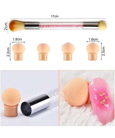 Buy 2 Pieces Nail Dust Remover Brush Set | Nail Art Stippling & Ombre Sponge Brushes | Perfect for Flawless Nail Designs - Fast International Shipping - Buy Online on GoSupps.com