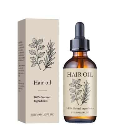 Curly hair oil 59ml hair care oil - Strengthening and natural anti-frizz treatment for split ends and scalp repair moisturizing - for home and travel use