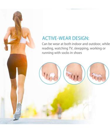 Toe Straightener Spacers | Gel Toe Separators for Bunion Hammer Toe & Crooked Toes - Improve Comfort & Alignment - Buy Online on GoSupps.com