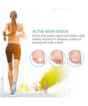 3 Pairs Gel Toe Separators Set - Washable & Reusable Toe Straightener Spacers for Crooked and Overlapping Toes - Buy Online on GoSupps.com