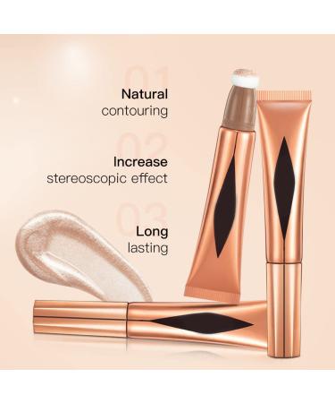3-in-1 Concealer Stick Contour Highlight Wand - Creamy Formula for Flawless Face Contouring - Buy Online on GoSupps.com