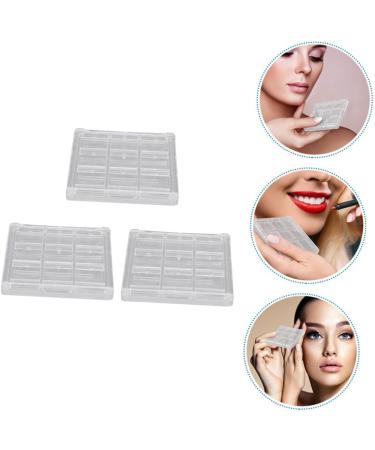 Housoutil Lip 3pcs Boxes Eye Shadow Box Empty Eyeshadow Containers Makeup Storage Case Lipstick Loose Powder Makeup Pallets - Buy Online on GoSupps.com