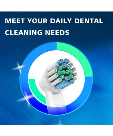 8PCS Replacement Toothbrush Heads for Oral-B Electric Toothbrushes | Small Round Refills for Models 3756 3757 3744 3765 3709 4729 - Buy Online on GoSupps.com