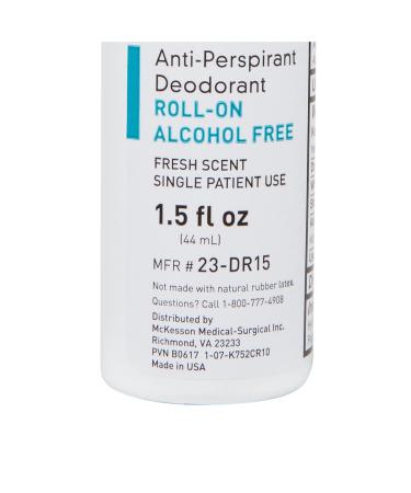 McKesson Alcohol-Free Deodorant Roll-On, Fresh Scent - 1.5 fl oz (1 Count) - Buy Online on GoSupps.com