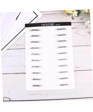 Beavorty 2 Pairs Eyebrow Stickers Waterproof Brow Tatoo Black Sticker Eyebrow Makeup Tools Patch 6d Hair 1 count (Pack of 1) Black - Buy Online on GoSupps.com
