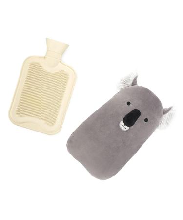 Generic Hot Water Bottle Color Gray Hot Water Bottle with soft surface in the shape of a koala bear Rubber