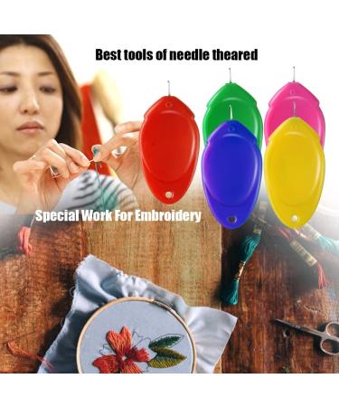JETSNET Needle Threaders 35 PCS for Hand & Sewing Machines | Easy Embroidery Floss Tool w/ Clear Box | 5 Random Colors - Buy Online on GoSupps.com