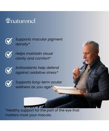 Naturonel Macular Support Formula Vision & Eye Health with Lutein Zeaxanthin Bilberry Eyebright & Antioxidants | Non-GMO Made in USA GMP Certified 60 Capsules 30 Day Supply (1) - Buy Online on GoSupps.com