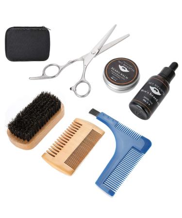Joyzan Bart-Set beard care set for men beard cream brush comb oil storage bag trim tool complete set for him man father friend