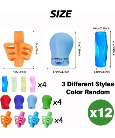 Rhzxd 12-Piece Pen Holder Set | Writing Aid for Children | Pencil Posture Correction Tool - Buy Online on GoSupps.com