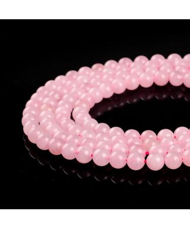 Rose Quartz 10mm Natural Stone Beads - Crystal Energy for Jewelry Making - 1 Strand (15 Beads) - Buy Online on GoSupps.com
