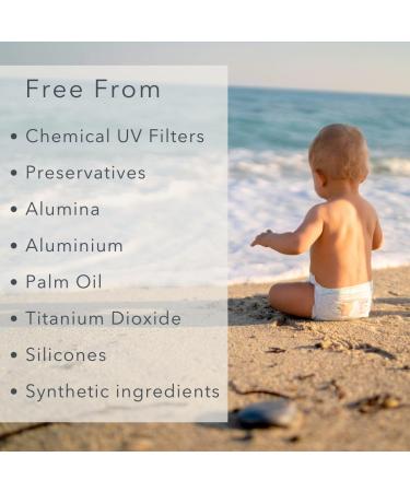 Buy Baie Botanique Soleil B b Organic Non-Toxic Sunscreen SPF 50 - Mineral Vegan Reef Safe for Babies & Kids - 240g - No White Cast Unscented - Buy Online on GoSupps.com